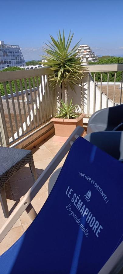 Le Sémaphore - studio climatisé, grande terrasse vue mer - parking, wifi La Grande Motte Extérieur photo